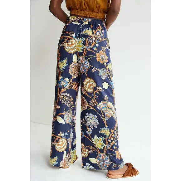 Anthropologie x Maeve Sunshine Wide-Leg Pants Size 8 NWT - Picture 3 of 9